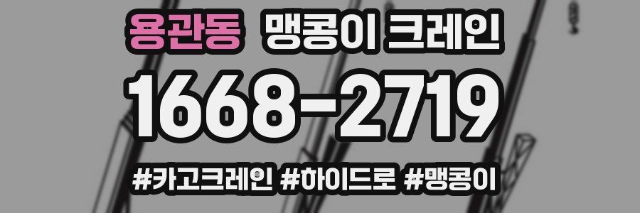 용관동 맹콩이 크레인