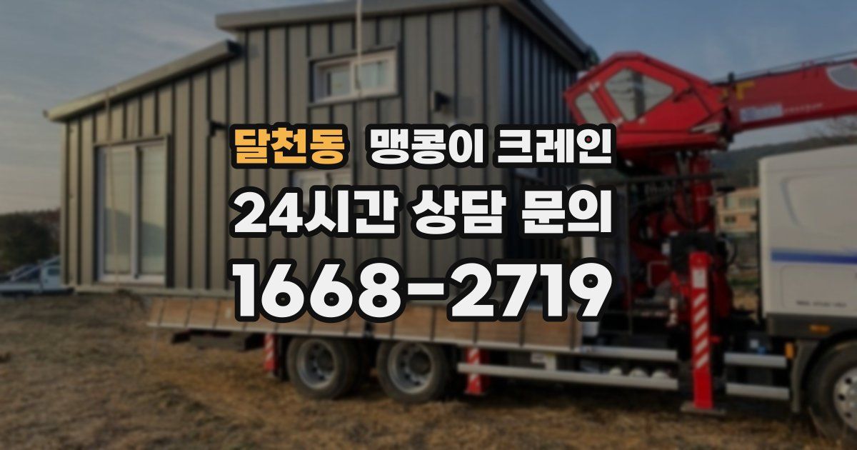 달천동 맹콩이 크레인