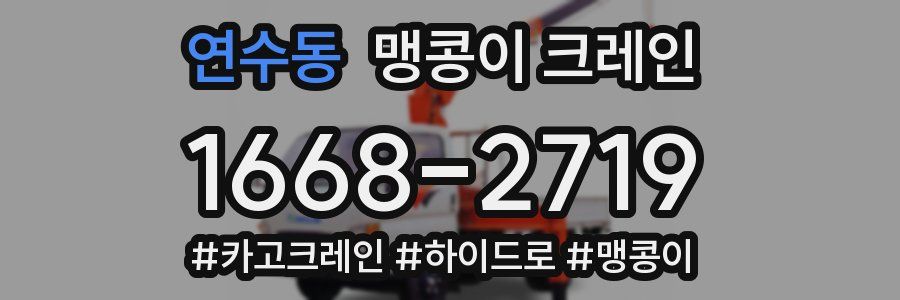 연수동 맹콩이 크레인