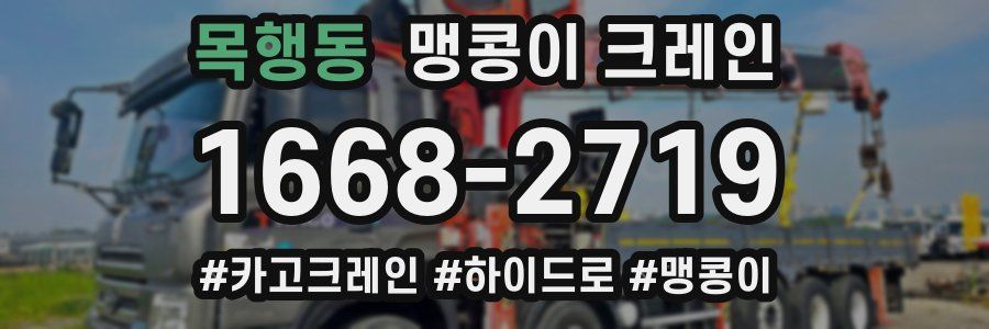 목행동 맹콩이 크레인