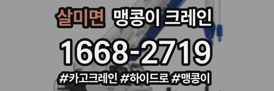 살미면 맹콩이 크레인
