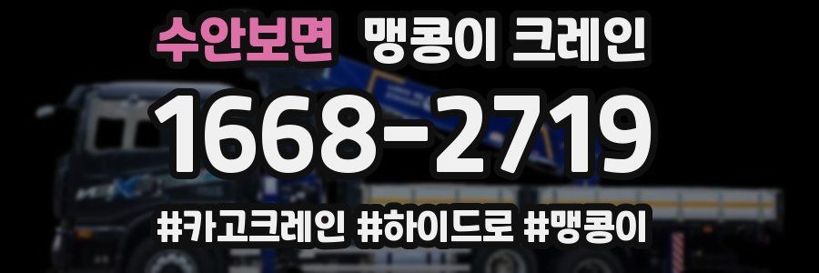 수안보면 맹콩이 크레인