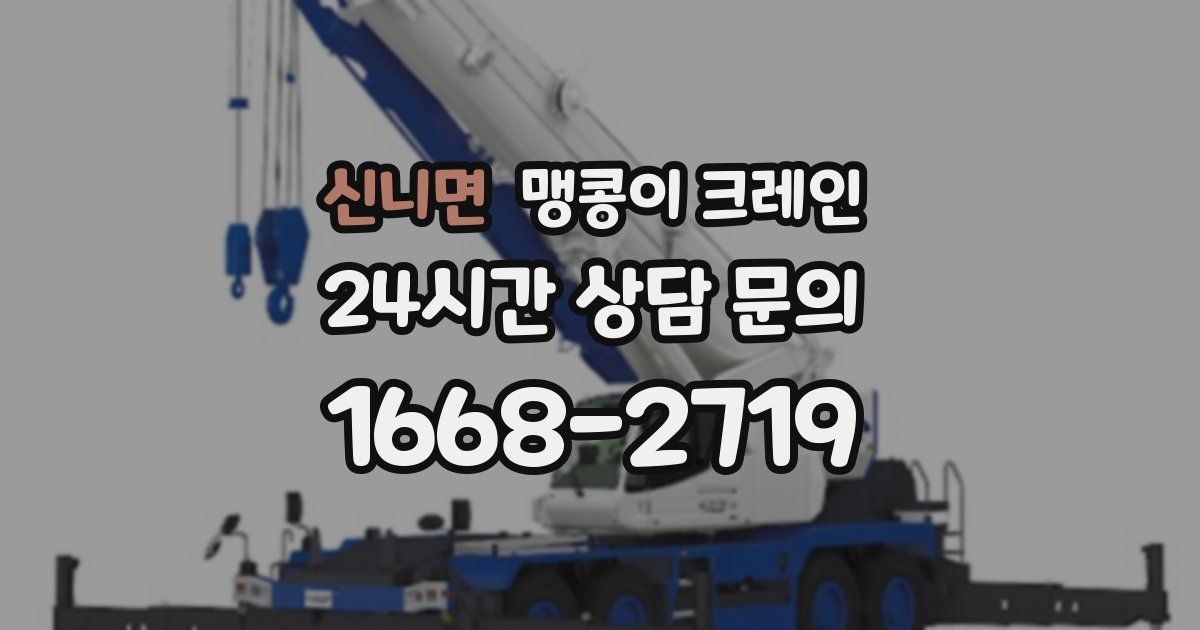 신니면 맹콩이 크레인