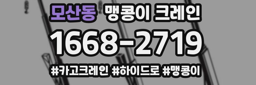 모산동 맹콩이 크레인