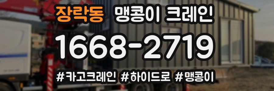 장락동 맹콩이 크레인