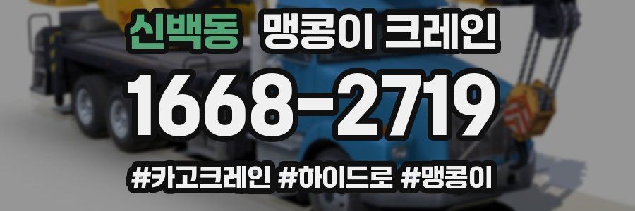 신백동 맹콩이 크레인