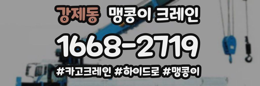 강제동 맹콩이 크레인
