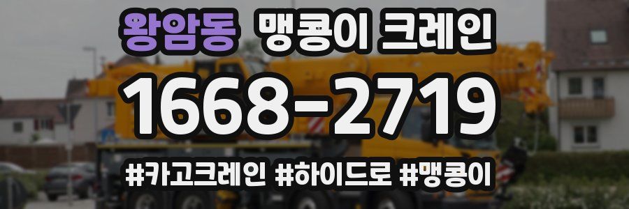 왕암동 맹콩이 크레인