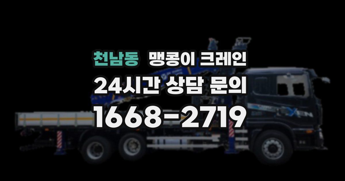 천남동 맹콩이 크레인