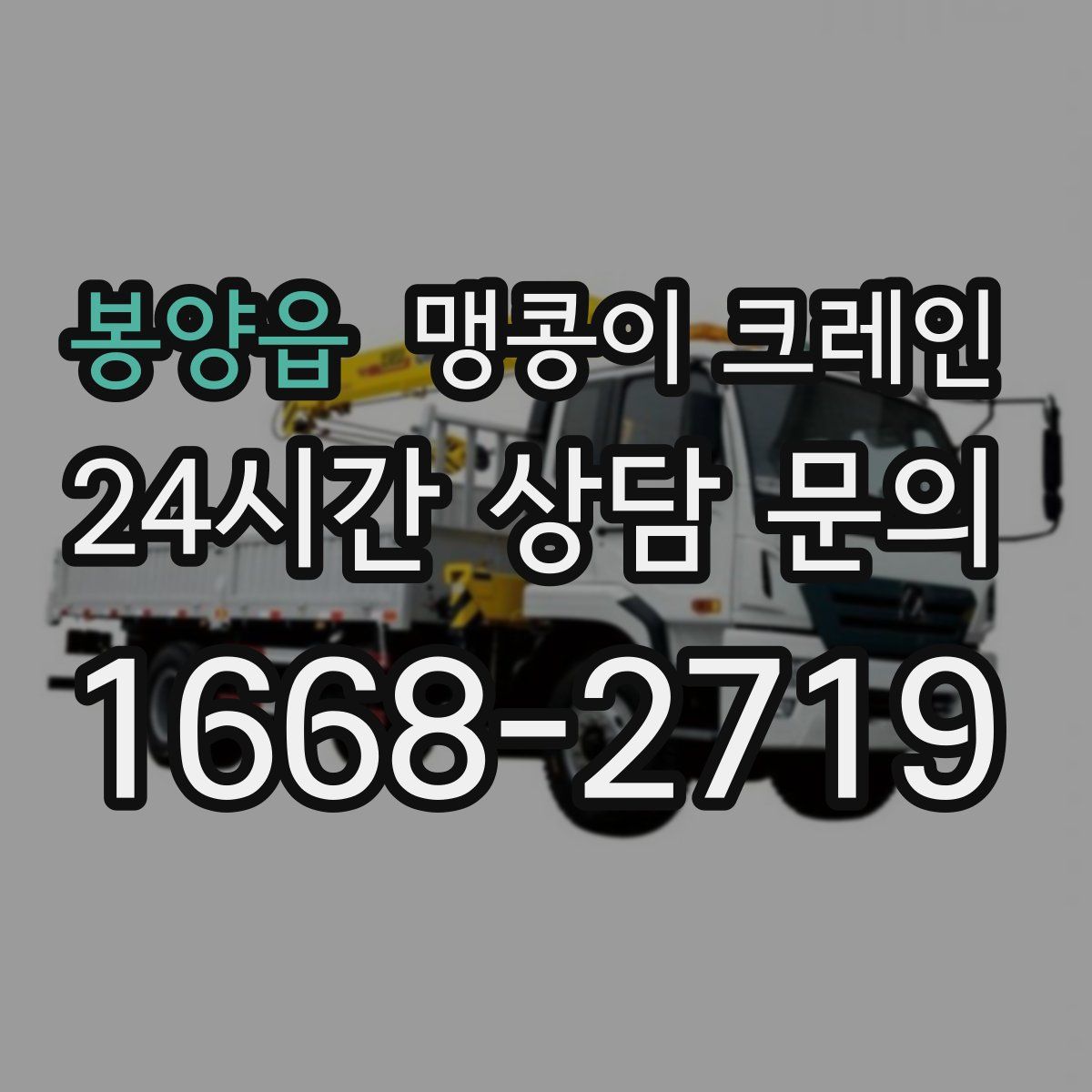 봉양읍 맹콩이 크레인