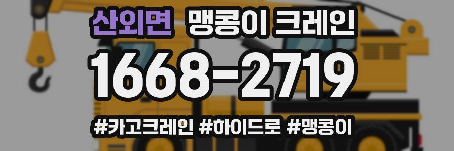 산외면 맹콩이 크레인