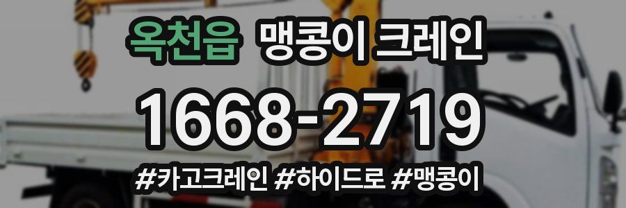 옥천읍 맹콩이 크레인