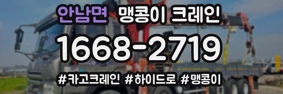 안남면 맹콩이 크레인