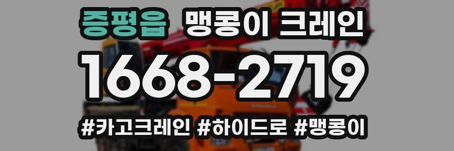 증평읍 맹콩이 크레인