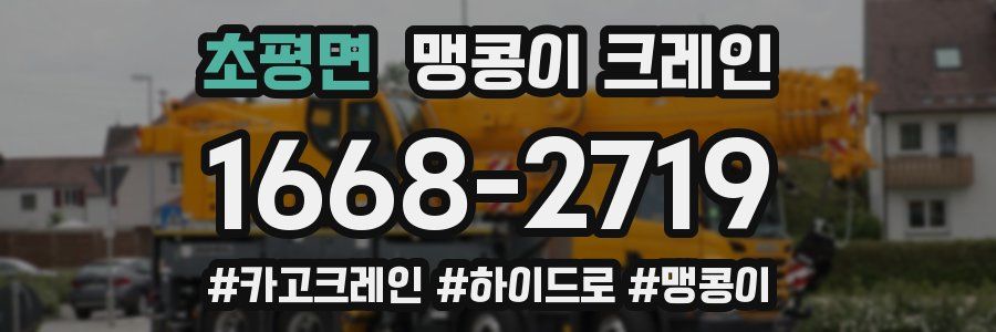 초평면 맹콩이 크레인