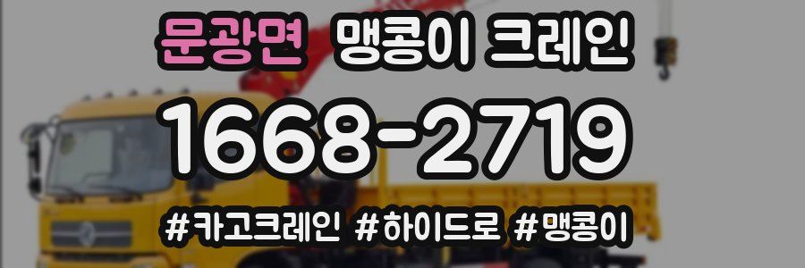 문광면 맹콩이 크레인