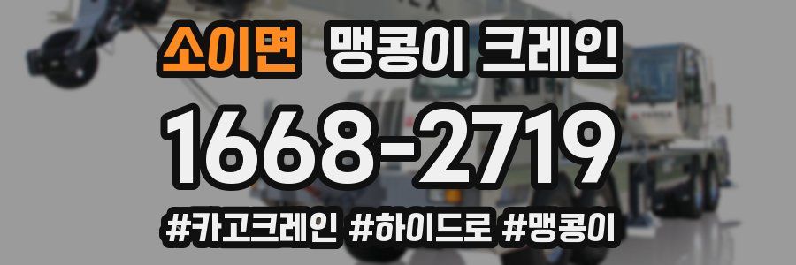 소이면 맹콩이 크레인