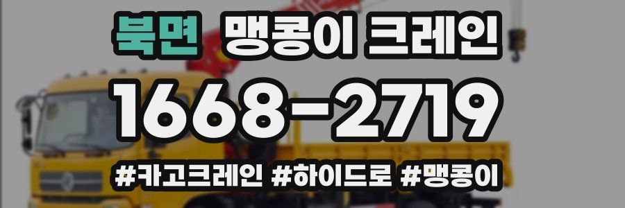 북면 맹콩이 크레인