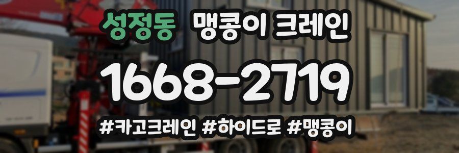 성정동 맹콩이 크레인