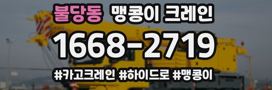 불당동 맹콩이 크레인