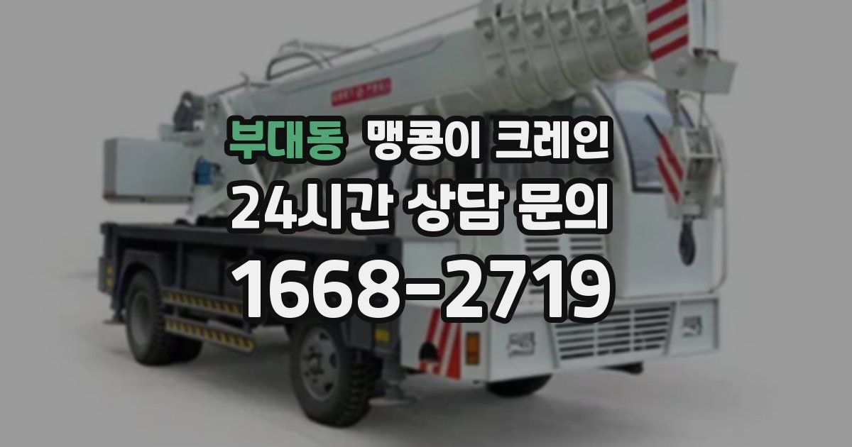 부대동 맹콩이 크레인
