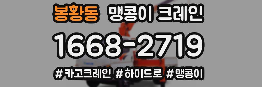 봉황동 맹콩이 크레인