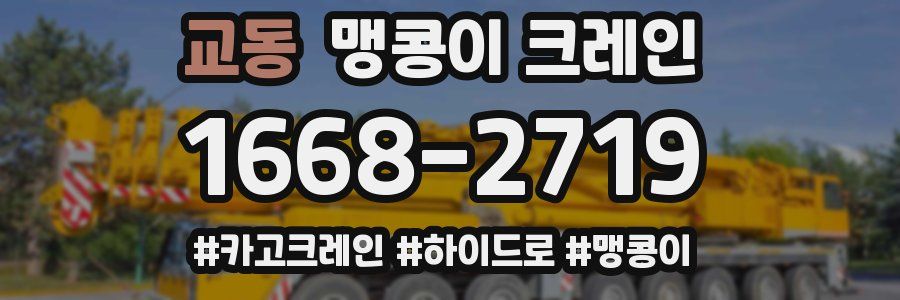 교동 맹콩이 크레인