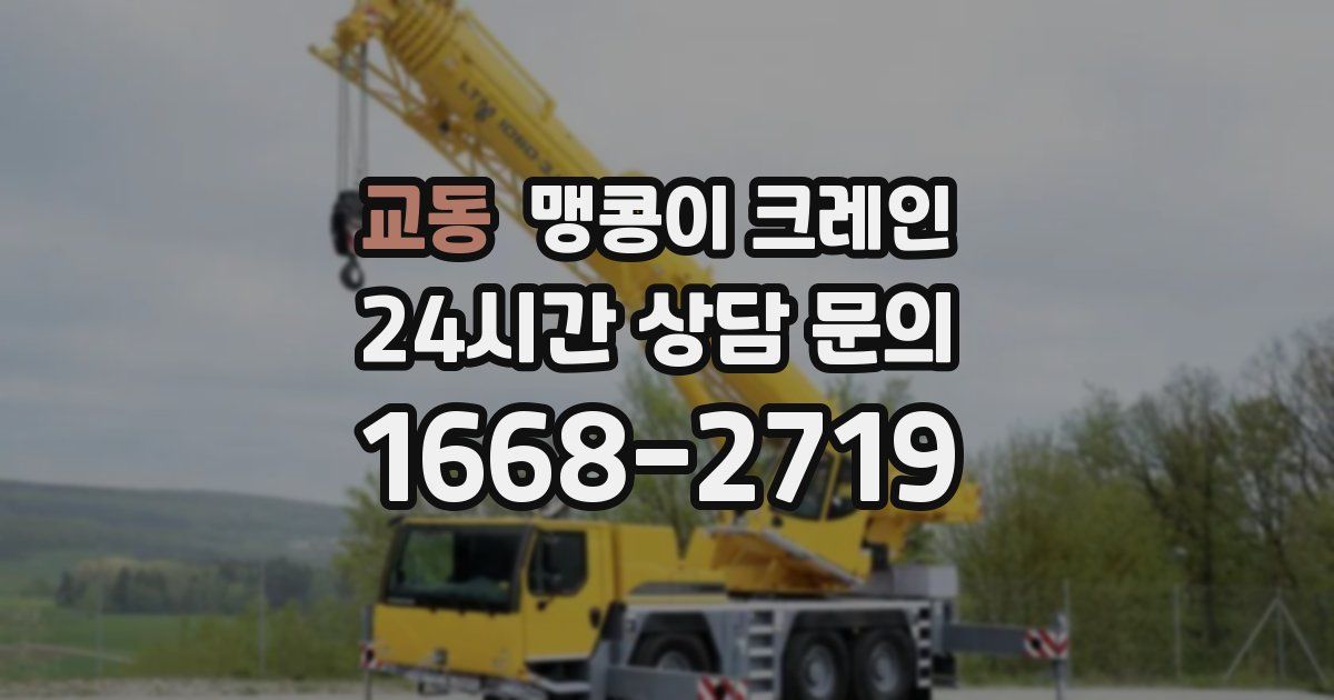 교동 맹콩이 크레인