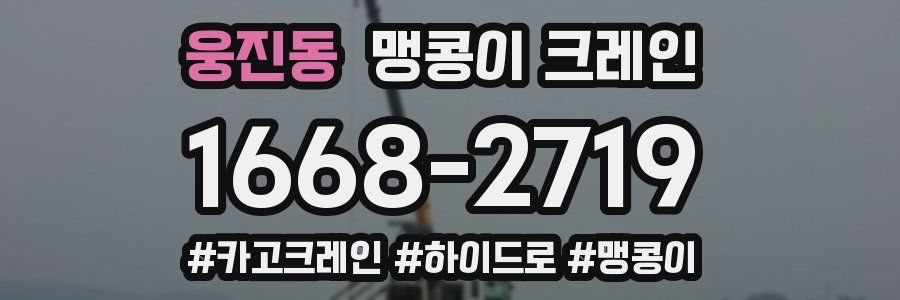 웅진동 맹콩이 크레인