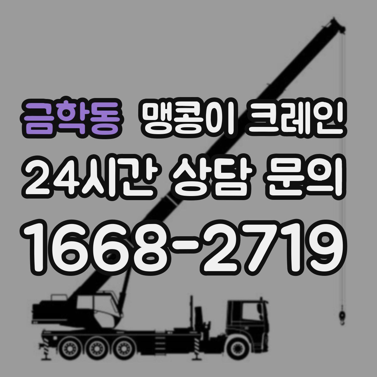 금학동 맹콩이 크레인