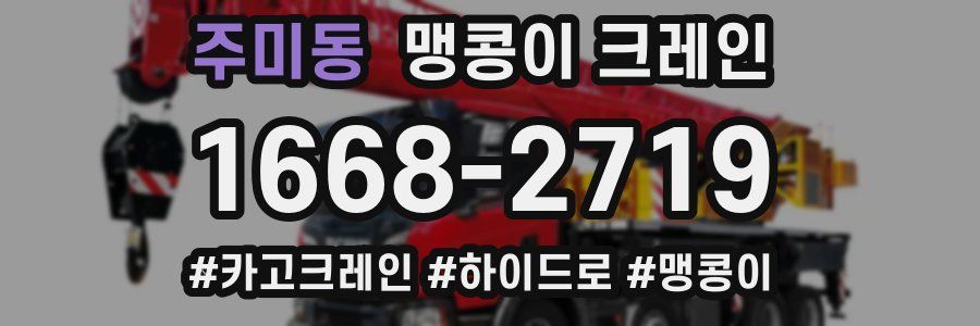 주미동 맹콩이 크레인