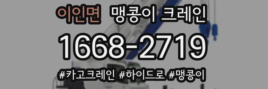 이인면 맹콩이 크레인