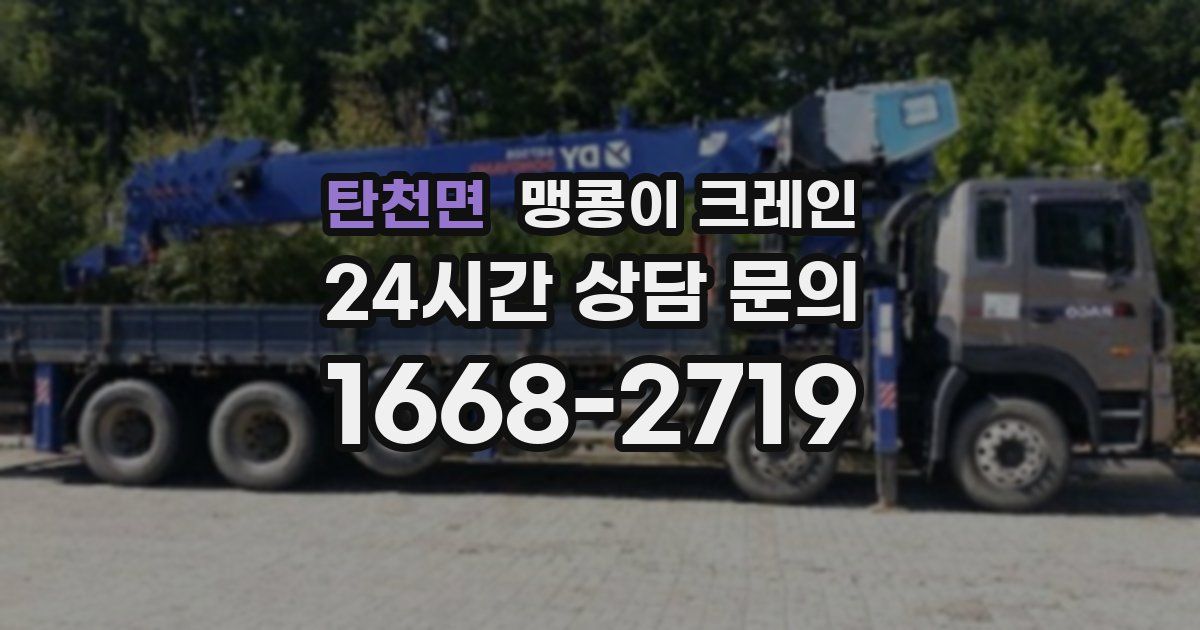 탄천면 맹콩이 크레인