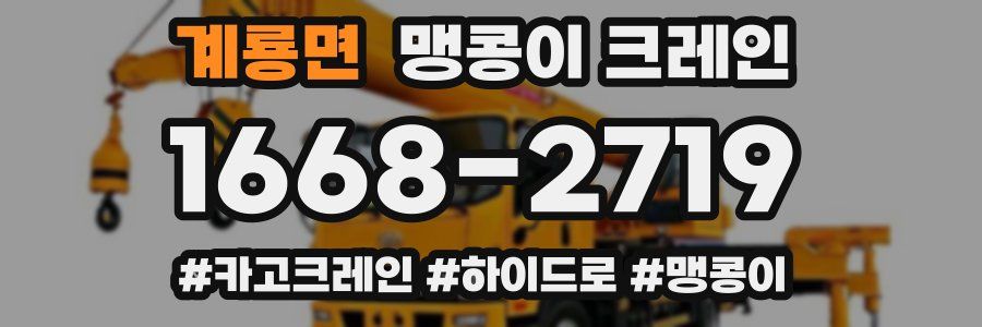 계룡면 맹콩이 크레인