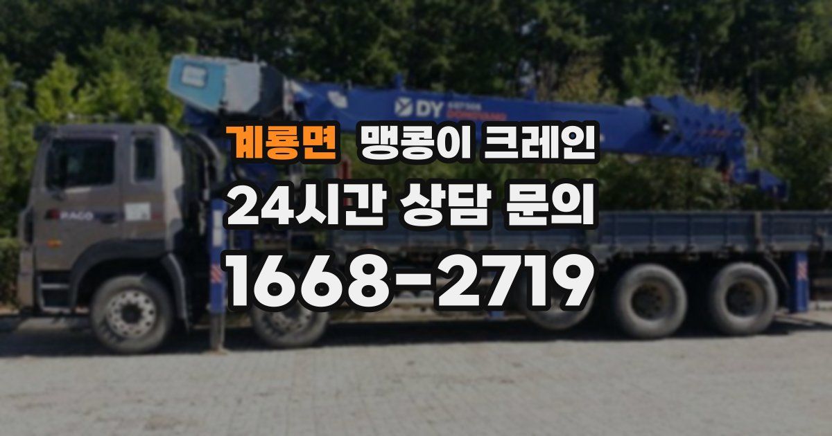 계룡면 맹콩이 크레인