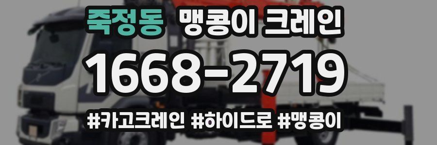 죽정동 맹콩이 크레인