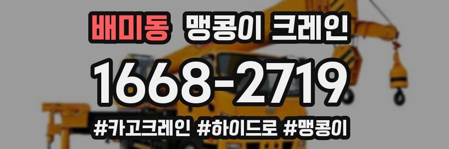 배미동 맹콩이 크레인