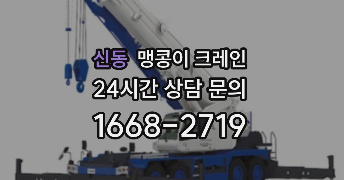 신동 맹콩이 크레인