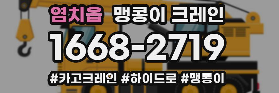 염치읍 맹콩이 크레인