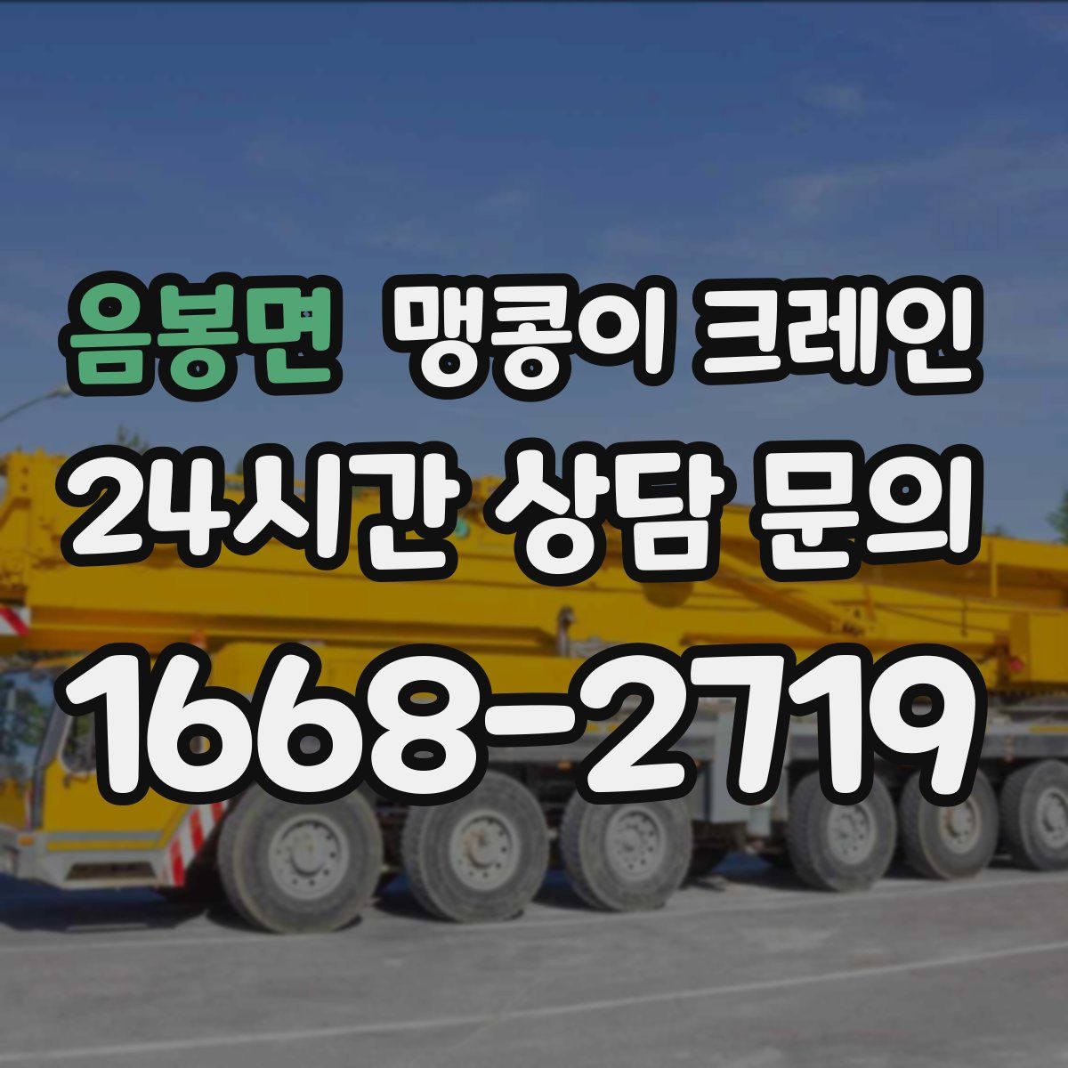 음봉면 맹콩이 크레인