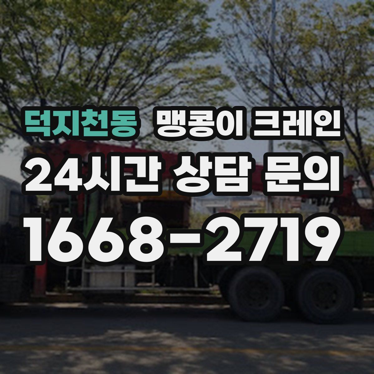 덕지천동 맹콩이 크레인