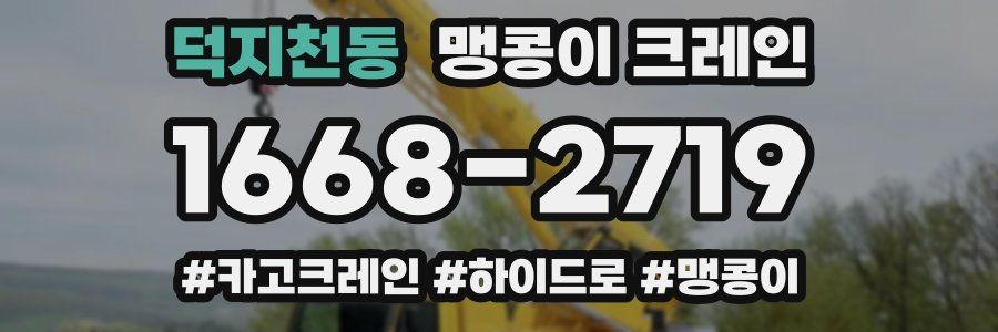 덕지천동 맹콩이 크레인