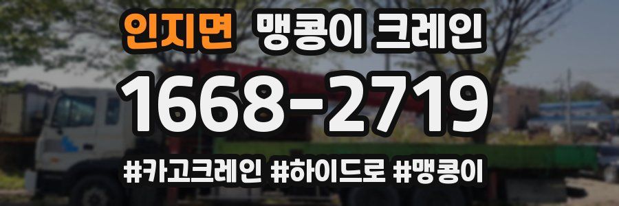 인지면 맹콩이 크레인