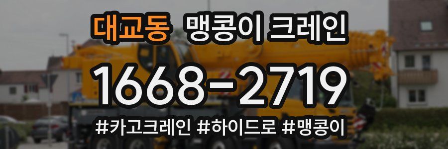 대교동 맹콩이 크레인