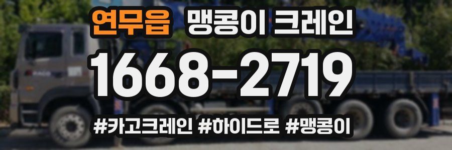 연무읍 맹콩이 크레인