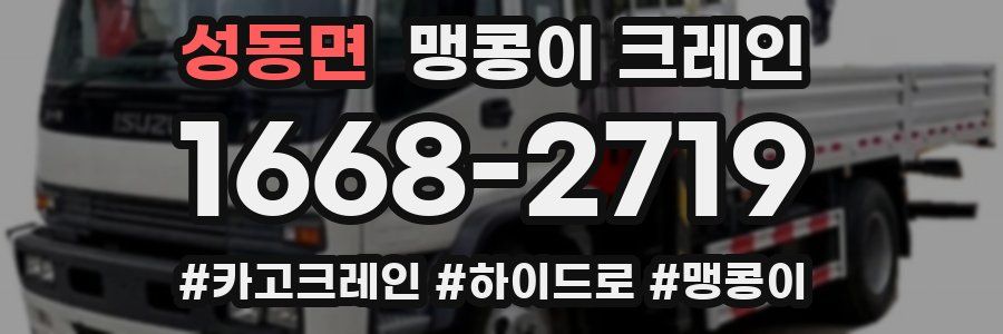 성동면 맹콩이 크레인