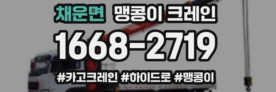 채운면 맹콩이 크레인