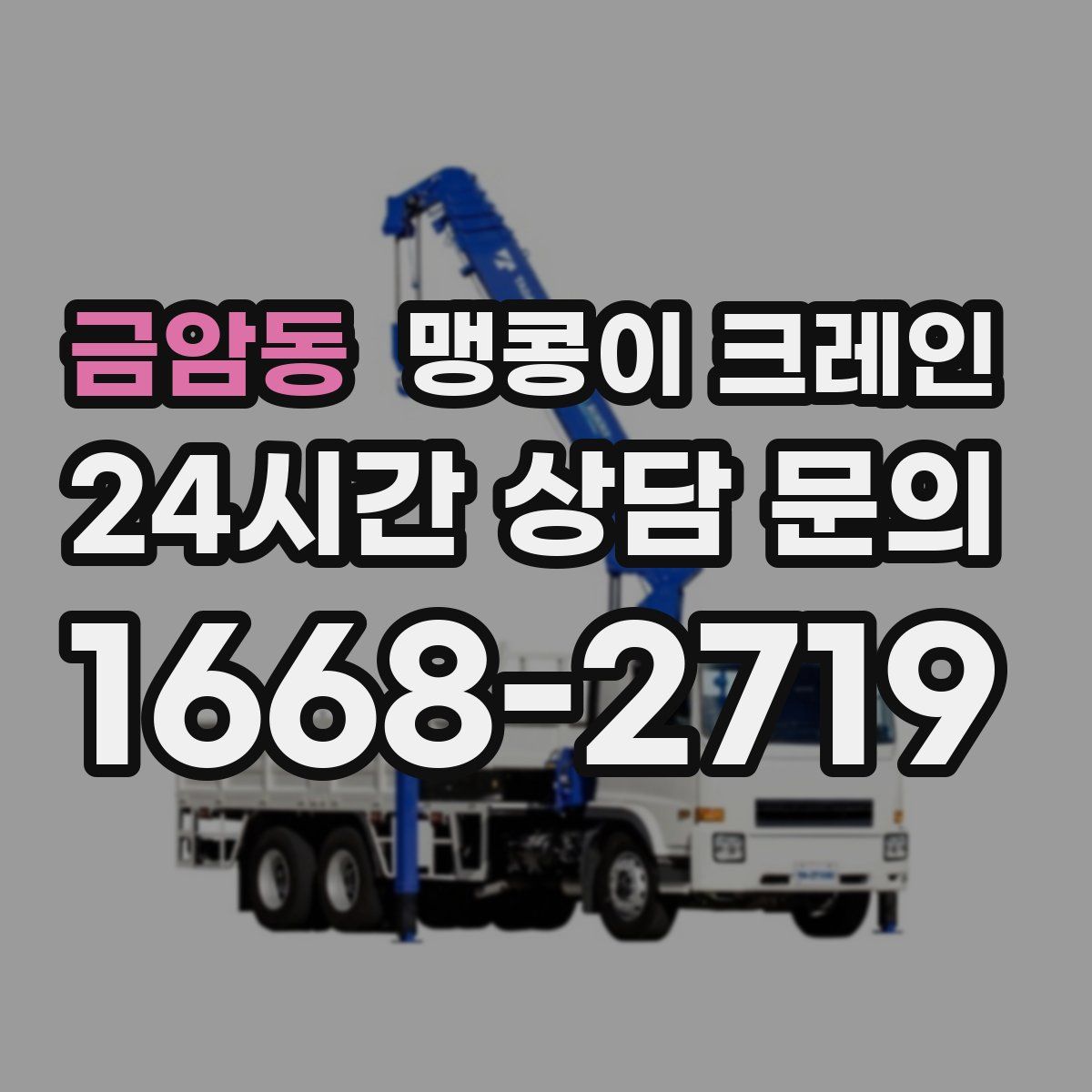 금암동 맹콩이 크레인