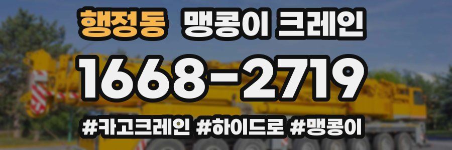 행정동 맹콩이 크레인