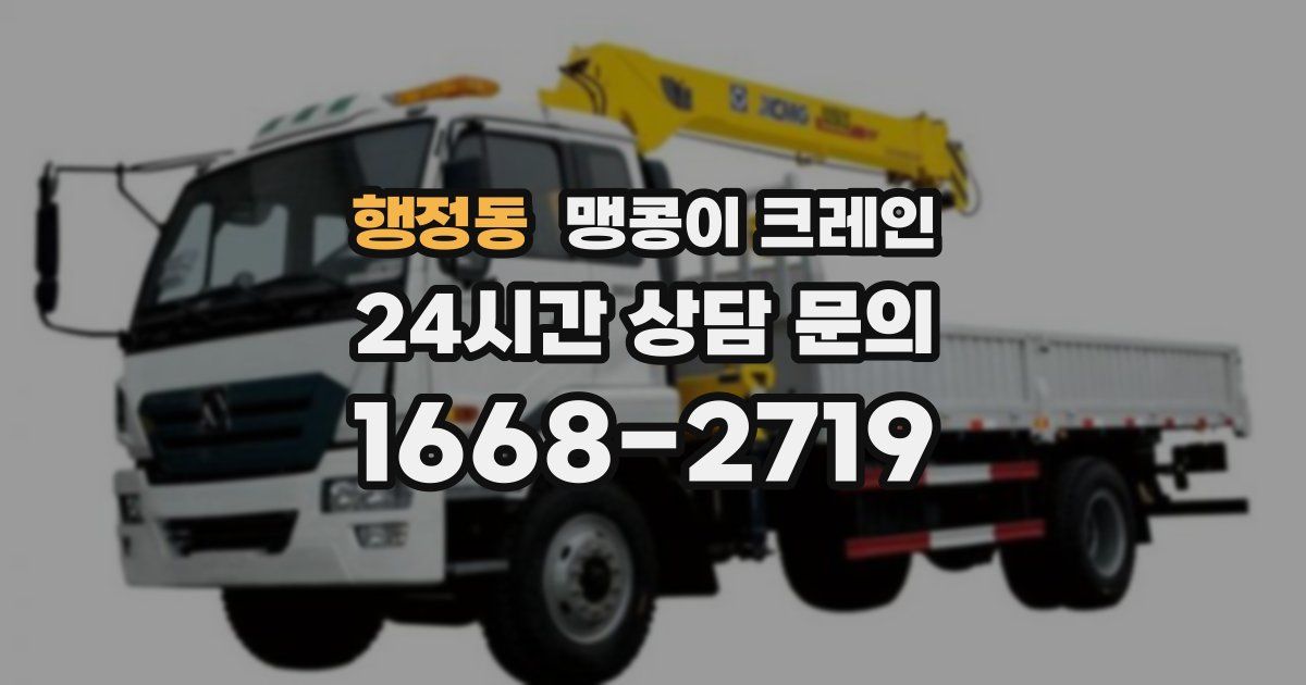 행정동 맹콩이 크레인